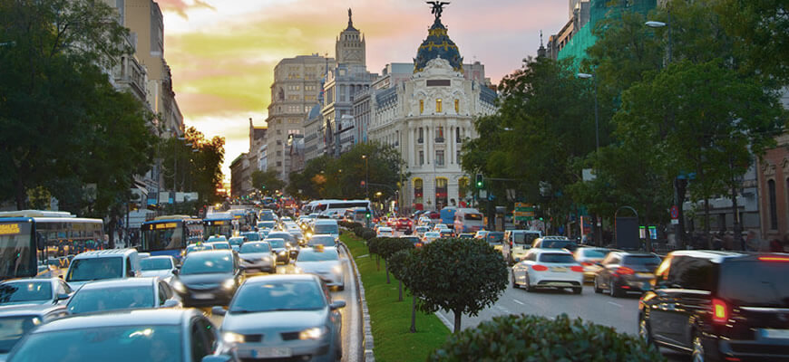 Coches que no podran circular por Madrid