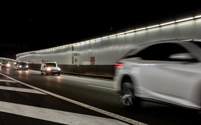 distancia de seguridad en un tunel