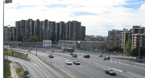 Zona M-607 de la M-30 en Madrid