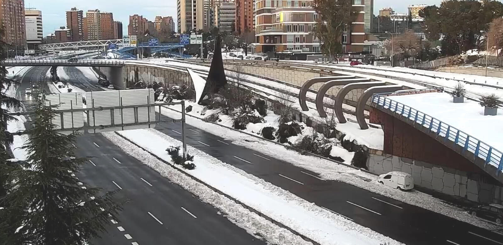 Emesa trabaja y colabora en la Borrasca Filomena