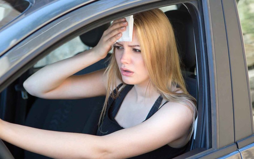 golpe de calor coche