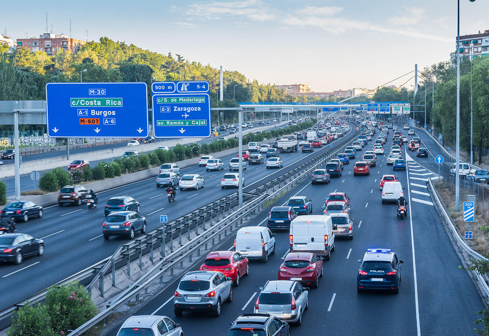 carreteras mas transitadas de europa m30 madrid